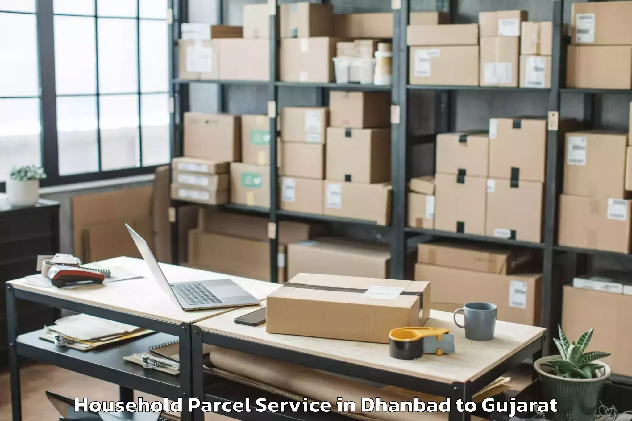 Dhanbad to Thasra Household Parcel